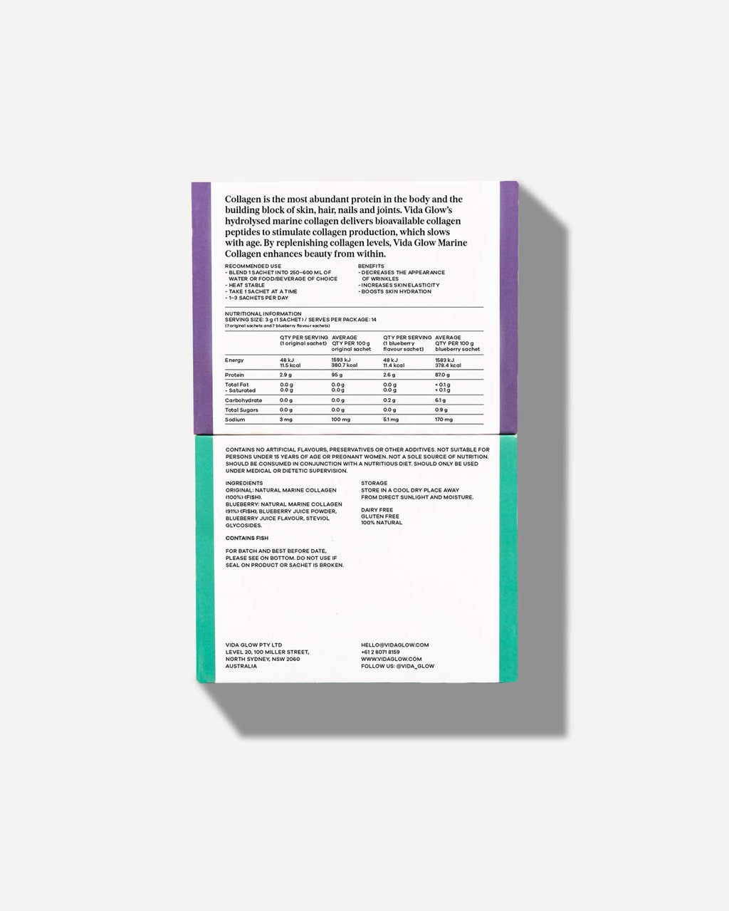 Mixed Natural Marine Collagen Trial Pack -14 serves