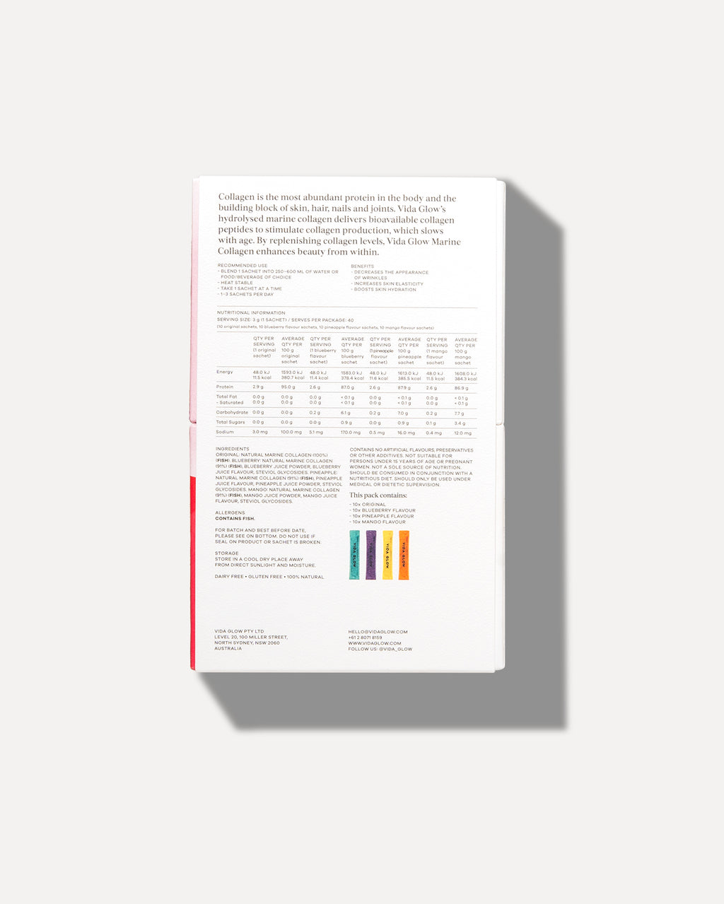 Marine Collagen Multi-Flavour Edition- Limited Edition 40 x 3g Sachets