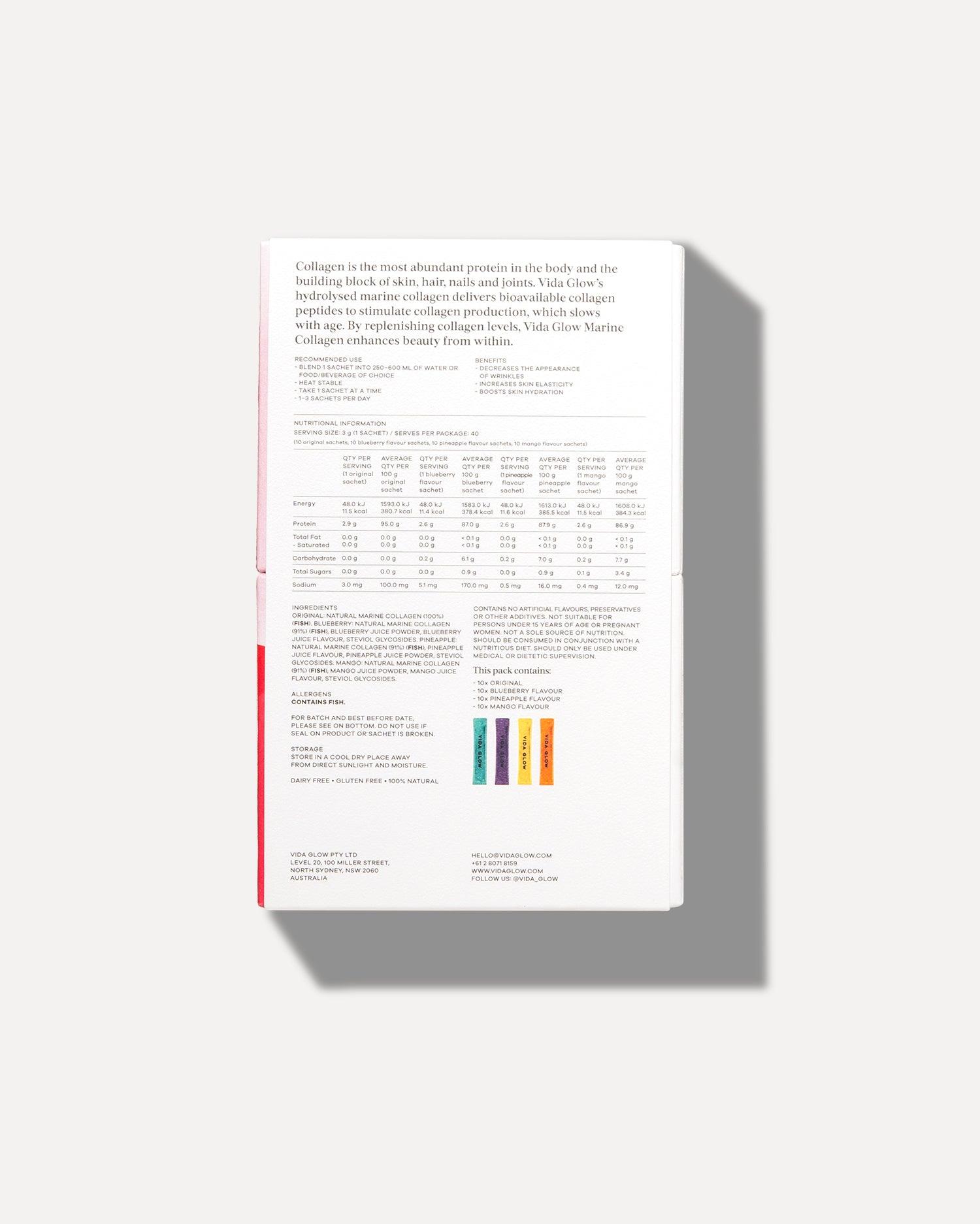 Marine Collagen Multi-Flavour Edition- Limited Edition 40 x 3g Sachets